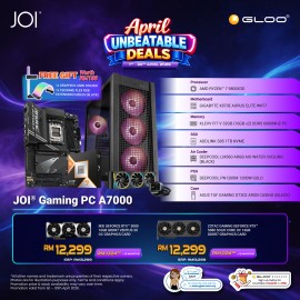 JOI Gaming PC A7000 (AMD RYZEN 9800X3D/32GB RAM/1TB SSD/RTX 5080/DOS)