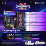 JOI Gaming PC A7000 (AMD RYZEN 9800X3D/32GB RAM/1TB SSD/RTX 5080/DOS)