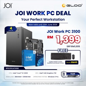 JOI Work PC 3100 (Intel® Core™ i3-14100/8GB RAM/256GB SSD/W11P)