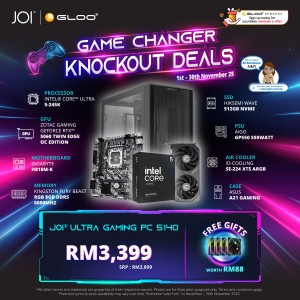 JOI Ultra Gaming PC 5140 (Intel Ultra 5-245K/8GB RAM/512GB SSD/RTX5060/DOS)
