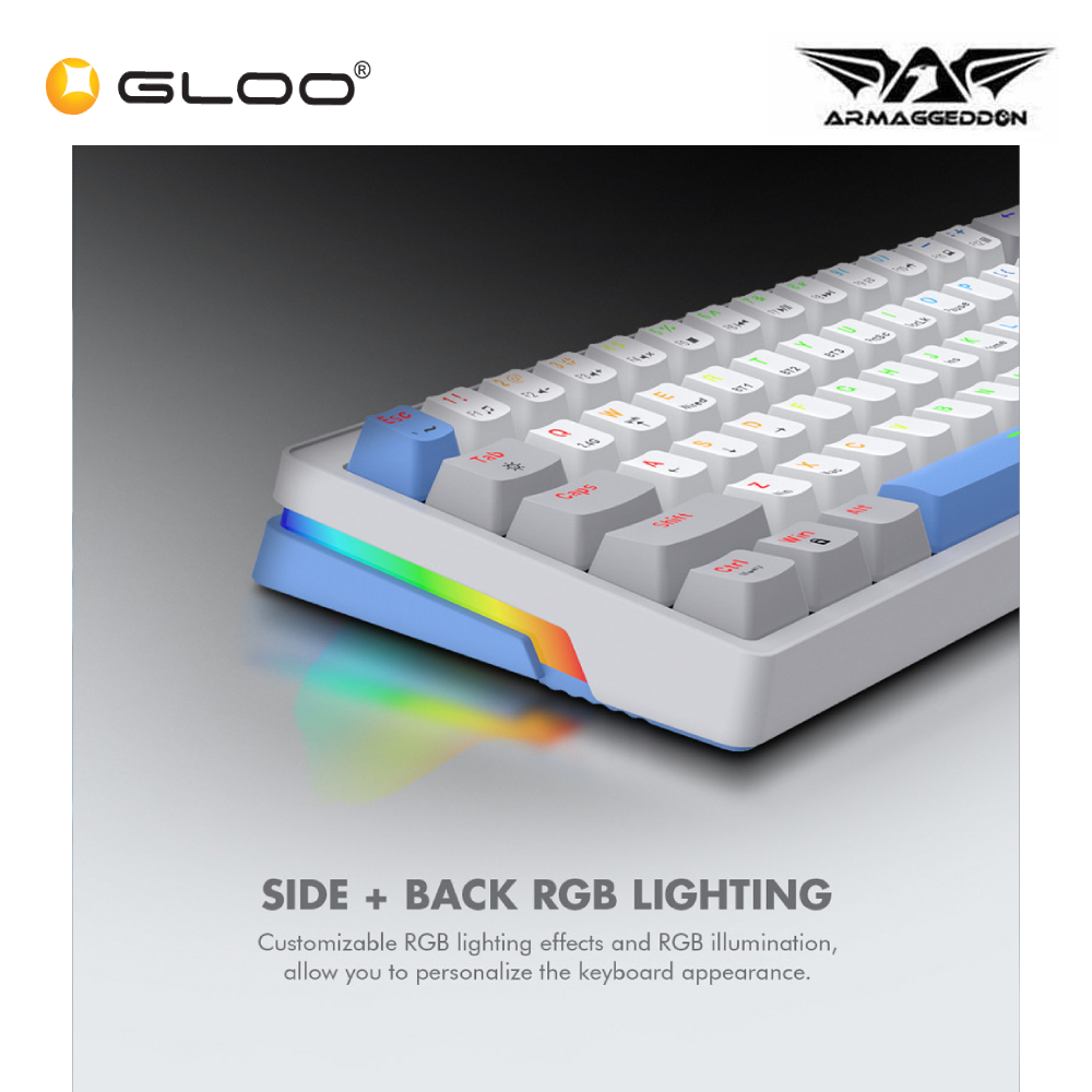 Armaggeddon GMK100 RGB Trimode Wireless Mechanical Keyboard Spring ...