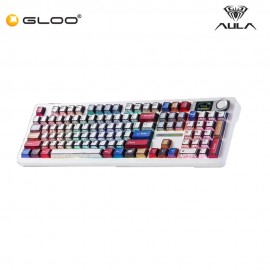 AULA F108 PRO Multi Mode Mechanical Keyboard with Reaper Switch (F108PRO-Comic)