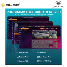 AULA F108 PRO Multi Mode Mechanical Keyboard with Reaper Switch (F108PRO-Comic)
