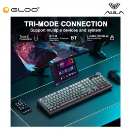 AULA F108 PRO Multi Mode Mechanical Keyboard with Reaper Switch (F108PRO-Comic)