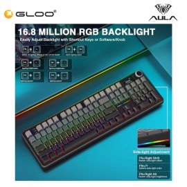 AULA F108 PRO Multi Mode Mechanical Keyboard with Reaper Switch (F108PRO-Comic)