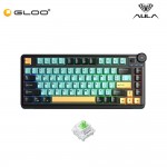 AULA AU75 Multi Mode Mechanical Keyboard with Bloomfield Switch (AU75-Dark Green Orange)
