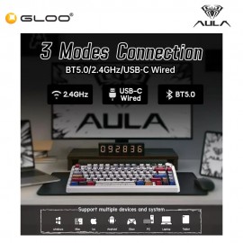 AULA F75MAX Multi Mode Mechanical Keyboard with Reaper Switch (F75MAX-Comic)