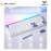 AULA HERO99 White Blue Magnetic Keyboard with Wing Chun Magnetic Switch