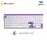 AULA HERO99 White Purple Magnetic Keyboard with Graywood Magnetic Switch