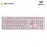 AULA F108 PRO V2 Pink Multi Mode Mechanical Keyboard with Mint Switch