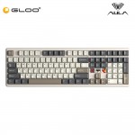 AULA F108 PRO V2 Vintage Pearl Multi Mode Mechanical Keyboard with Panda Switch 