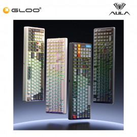 AULA F108 PRO V2 Gray Multi Mode Mechanical Keyboard with Seascape Switch