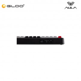 AULA F75MAX Multi Mode Mechanical Keyboard with Reaper Switch(F75MAX-Black+Grey+Red)