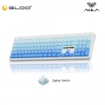 AULA F108 PRO Multi Mode Mechanical Keyboard with Zephyr Switch (F108PRO-Gradient Blue)
