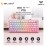 AULA F75 Multi Mode Mechanical Keyboard with Dream Sakura Switch (F75-Gradient Pink)