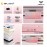 AULA F75 Multi Mode Mechanical Keyboard with Dream Sakura Switch (F75-Gradient Pink)