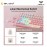 AULA F75 Multi Mode Mechanical Keyboard with Dream Sakura Switch (F75-Gradient Pink)
