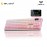 AULA F108 PRO Pink Multi Mode Mechanical Keyboard with Caramel Latte Switch