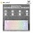 AULA F75 Multi Mode Mechanical Keyboard with Star Vector Switch (F75-White Contour)