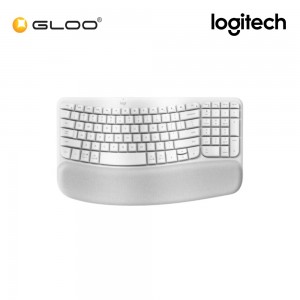 Logitech Wave Keys Wireless Ergonomic Keyboard – Off-White/Pale Grey 920-012282