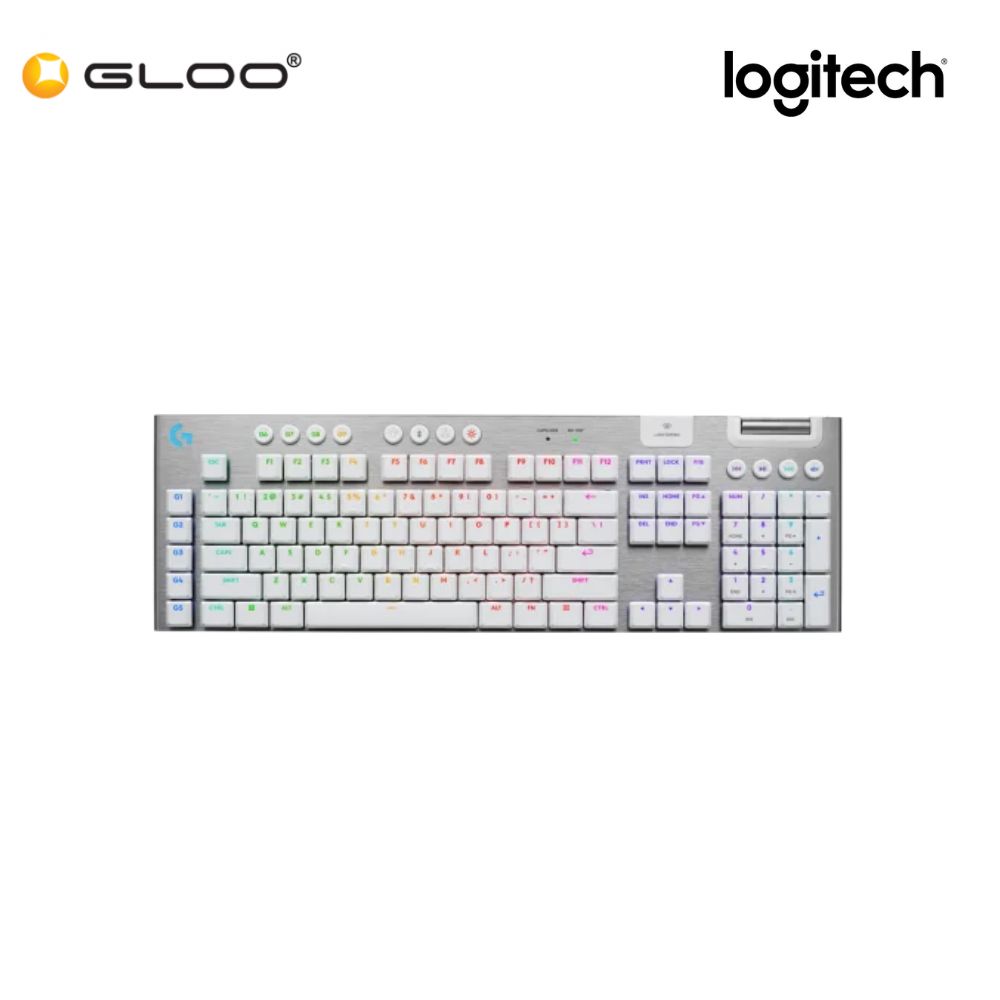 Logitech G915 X LIGHTSPEED Wireless Low-Profile Gaming Keyboard - Tactile | White