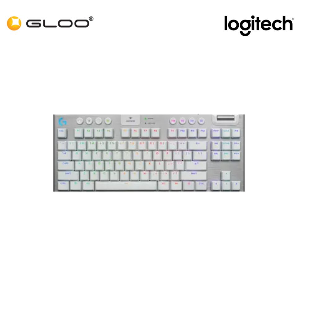 Logitech G915 X LIGHTSPEED TKL Wireless Low-Profile Gaming Keyboard - Tactile | White