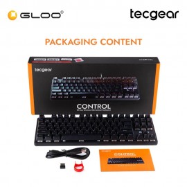 Tecgear CONTROL 87-Key Wireless RGB Mechanical Keyboard Black-Jerrzi Blue Switches (TGKB-C87-BK-JBL)