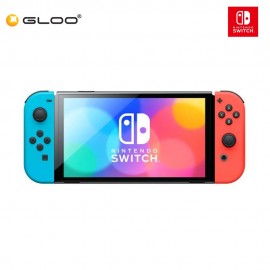 Nintendo Switch - OLED Model with Neon Red & Neon Blue Joy-Con