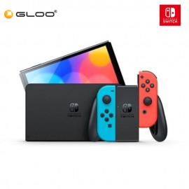 Nintendo Switch - OLED Model with Neon Red & Neon Blue Joy-Con