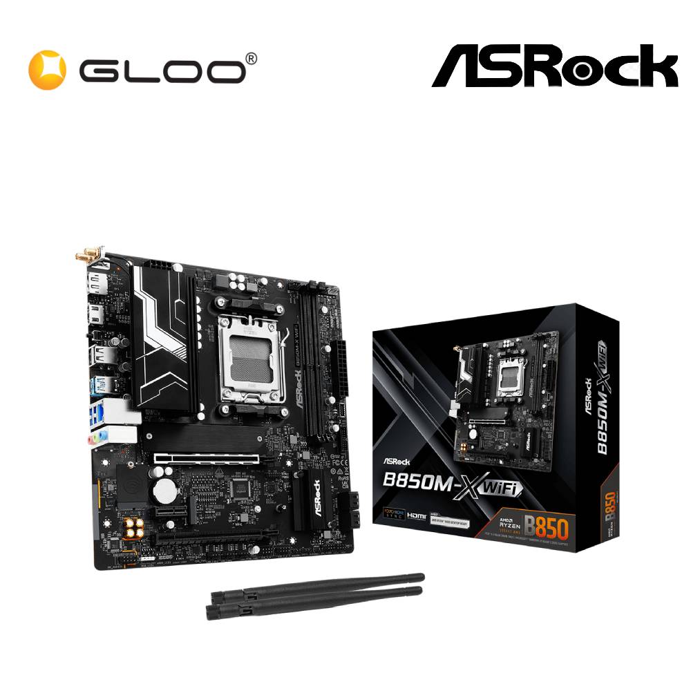 Asrock B850M-X WiFi Motherboard 90-MXBRU0-A0UAYZ