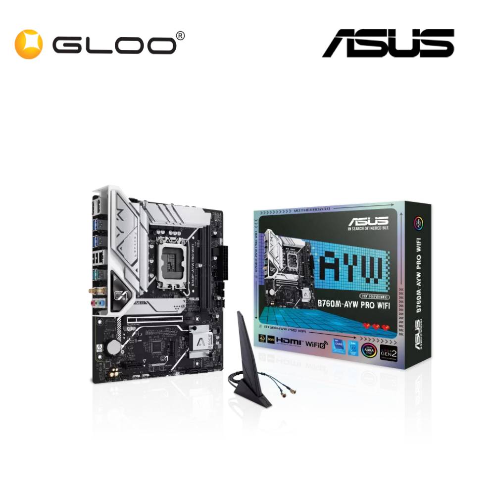 Asus B760M-AYW Pro Wifi LGA1700 MATX Motherboard 90MB1K80-M0UAY0