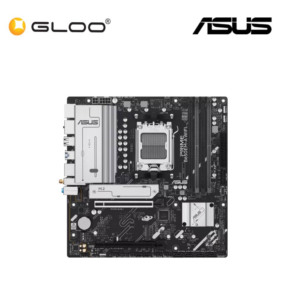 Asus Prime B650EM-A Wifi DDR5 Motherboard 90MB1LM0-M0UAY0