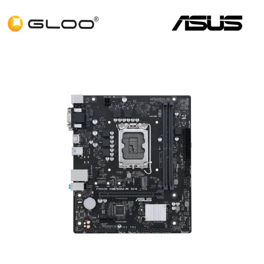 Asus Prime H610M-R D4 LGA 1700 DDR4 micro-ATX Motherboard 90MB1B40-M2UAY0