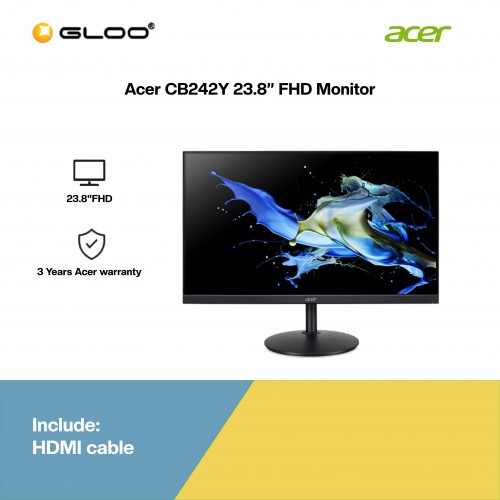 [Pre-order] Acer CB242Y 23.8” FHD (1920 x 1080) Monitor (UM.QB2SM.001) [ETA: 3-5 working days]