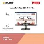 (Ready stock) Lenovo ThinkVision S24i-30 23.8" Monitor 63DEKAR3WW