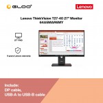 Lenovo ThinkVision T27-40 27" Monitor 64A5MAR6MY