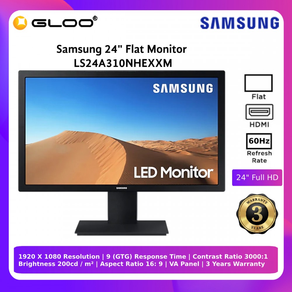 Samsung 24 Flat Monitor Ls24a310nhexxm