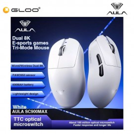 AULA SC900 PRO Wireless Gaming Mouse - White