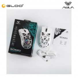 AULA SC620 Wireless Gaming Mouse - White 