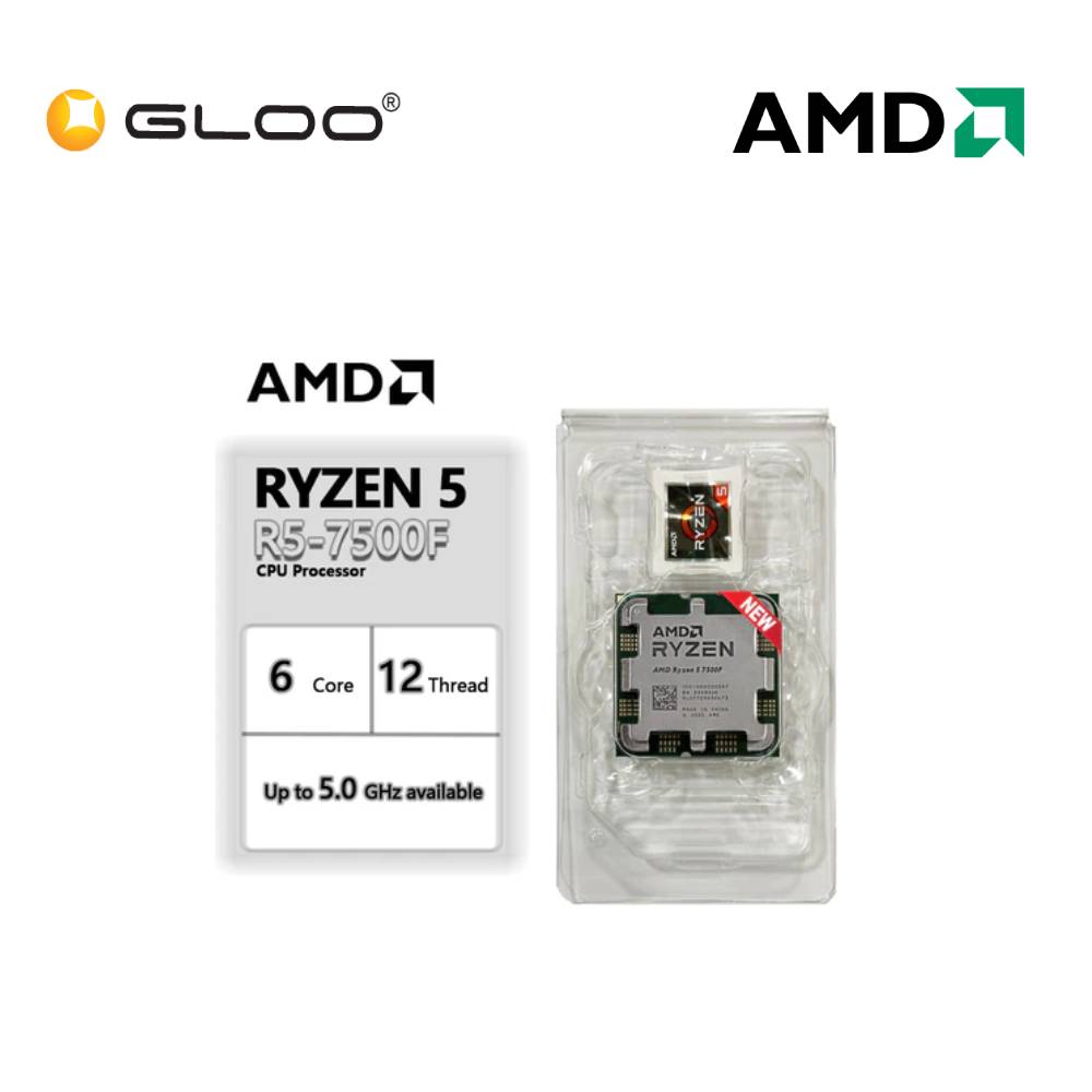 AMD Ryzen 5 7500F Processor Tray Unit W/O Fan AMD-100-000000597