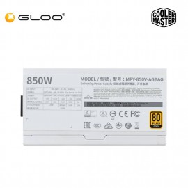 Cooler Master V850W V2 80Plus Gold - UK Cable (Full Modular) - White