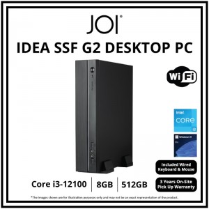 JOI IDEA SSF G2 DESKTOP PC ( CORE I3-12100, 8GB, 512GB, Intel, W11P )