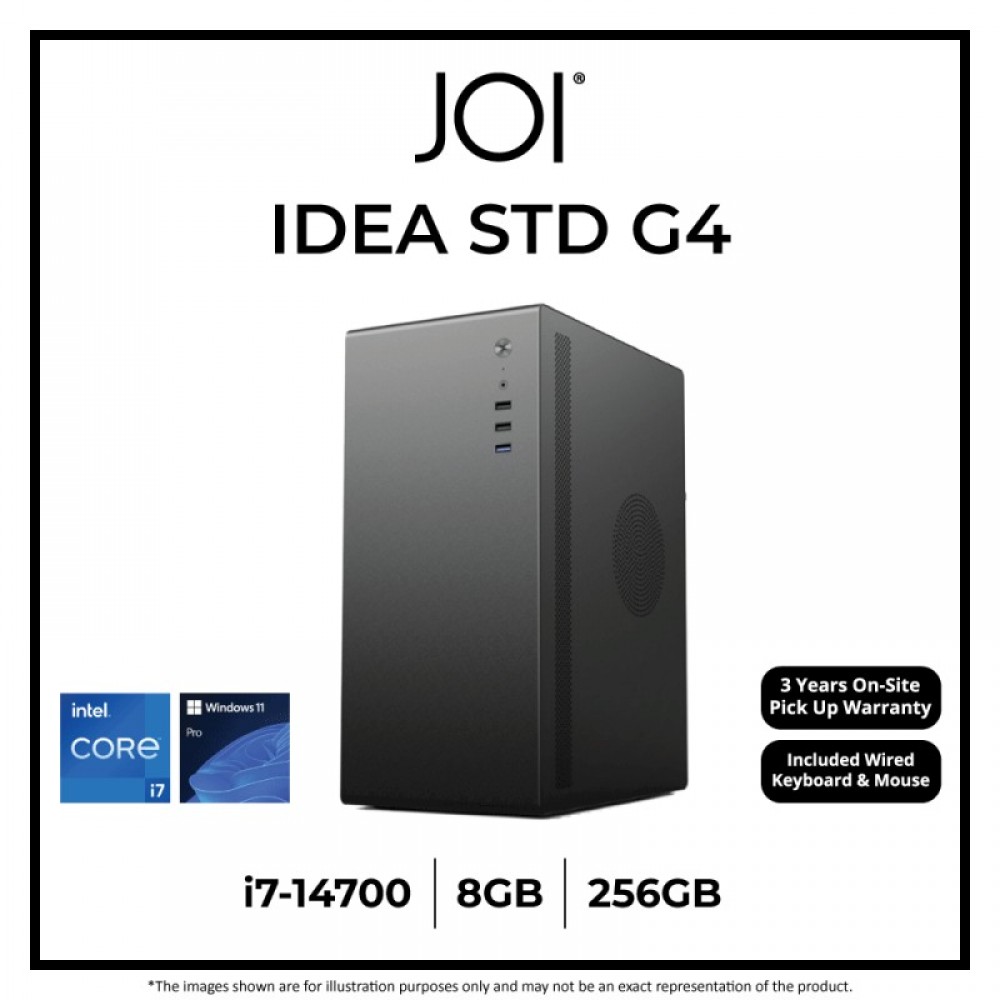 JOI IDEA STD G4 DESKTOP PC ( CORE I7-14700, 8GB, 256GB, Intel, W11P )