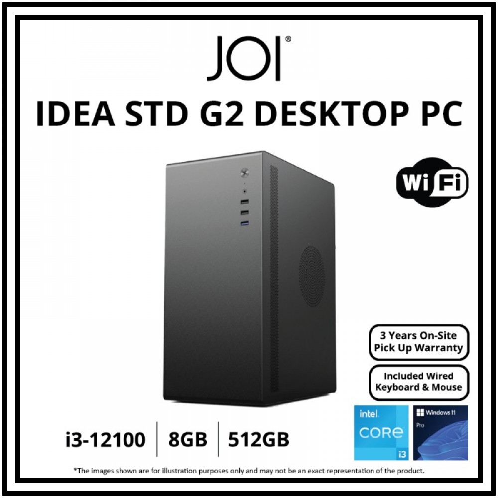JOI PC 3100 (i3-12100/8GB RAM/512GB SSD/W11P/WIFI)