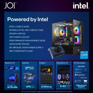 JOI Work Powered By Intel ( CORE I5-12400, 32GB, 1TB, ARC A380)