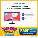 Samsung 24" Curve LCD Monitor LS24C360EAEXXS