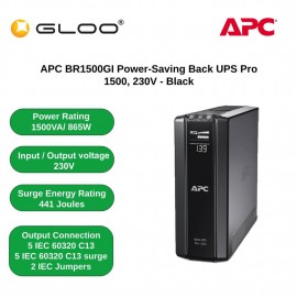 [Preorder] APC Power-Saving Back-UPS Pro 1500 230V BR1500GI - Black