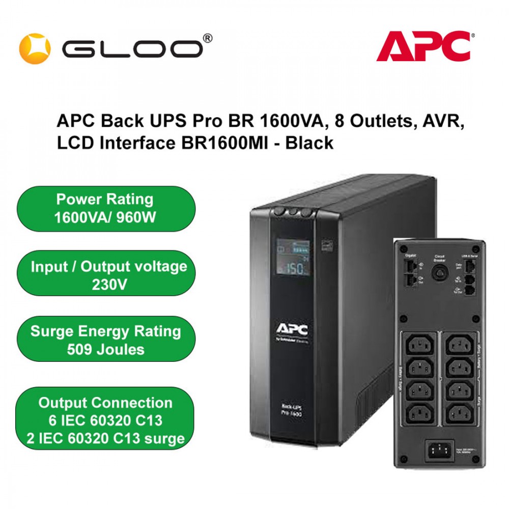 APC-Back-UPS-Pro-BR-1600VA-8-Outlets-AVR-LCD-Interface-BR1600MI