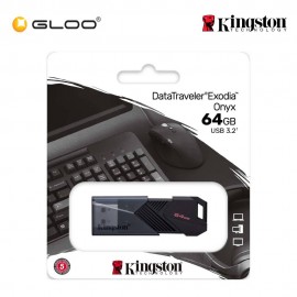 Kingston DataTraveler Exodia Onyx 64GB USB3.2 Gen 1 Flash Drive (DTXON/64GB)