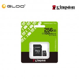 Kingston 256GB Canvas Select Plus UHS-I microSDXC Memory Card with SD Adapter SDCS3/256GB